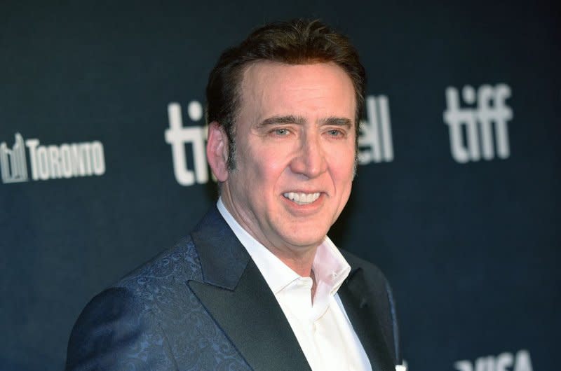 Nicolas Cage attends the Toronto International Film Festival premiere of "Butcher's Crossing" in September. File Photo by Chris Chew/UPI