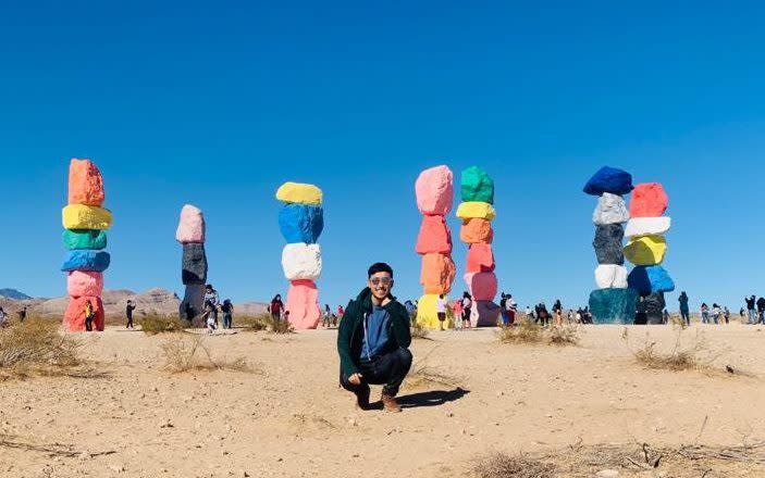 Seven Magic Mountains in Nevada