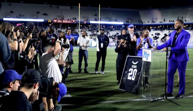 Tennessee Titans safety Kevin Byard has MTSU jersey No. 20 retired