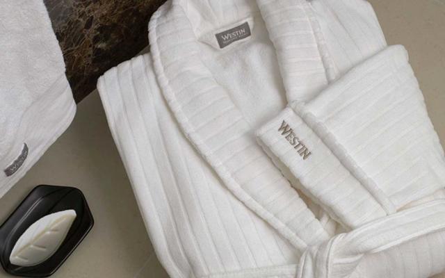 Hotels are using unique bathrobes to lure guests