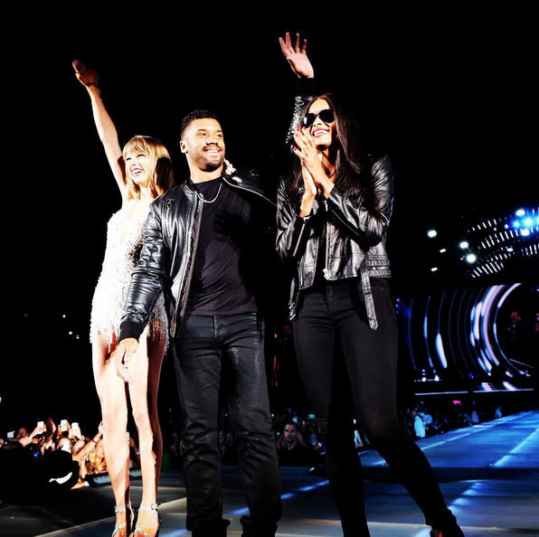 Taylor Swift, Russell Wilson, and Ciara