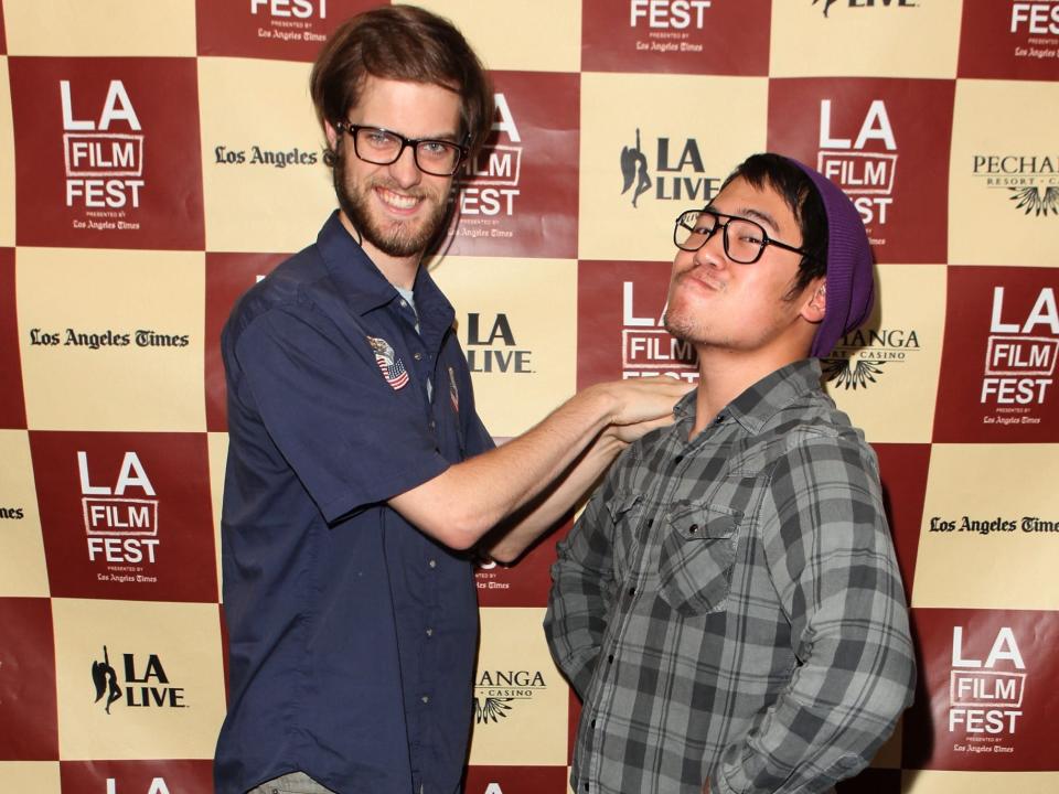 Directors Daniel Scheinert and Daniel Kwan attend "Eclectic Mix #1" Q & A during 2011 Los Angeles Film Festival held at the Regal Cinemas L.A. LIVE on June 18, 2011 in Los Angeles, California.