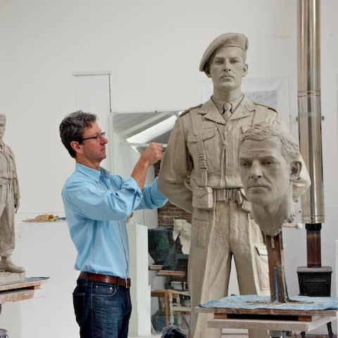 Ian Rank-Broadley in his studio - Credit:  Peter Edis-Bates