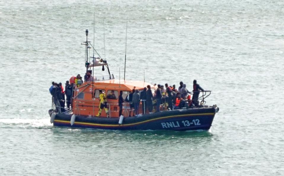 More than 19,000 migrants have arrived in Britain crossing the English Channel in small boats so far (Gareth Fuller/PA)