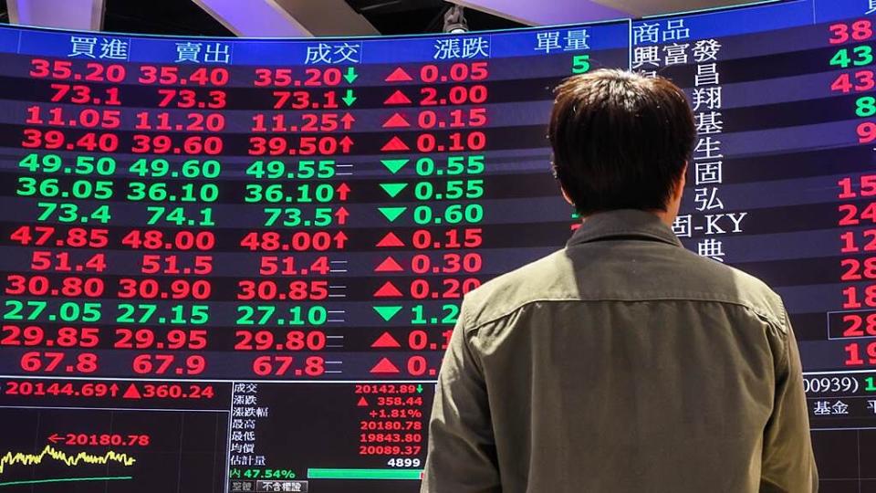 3月台股大漲7％，不僅站上2萬點創新高，並超越美、日股市成為全球主要股市漲幅第一。圖／本報資料照片