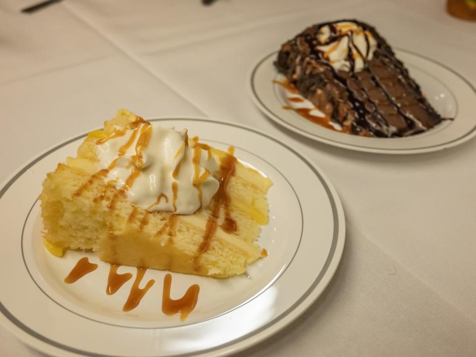 cake on amtrak train