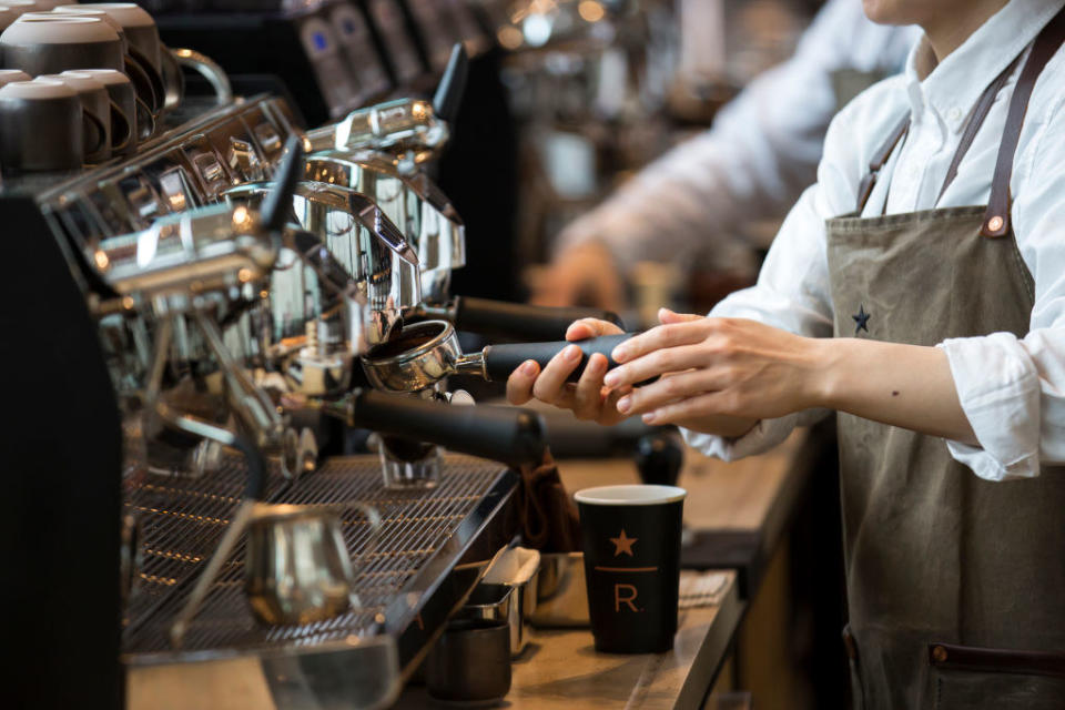 baristas making coffee