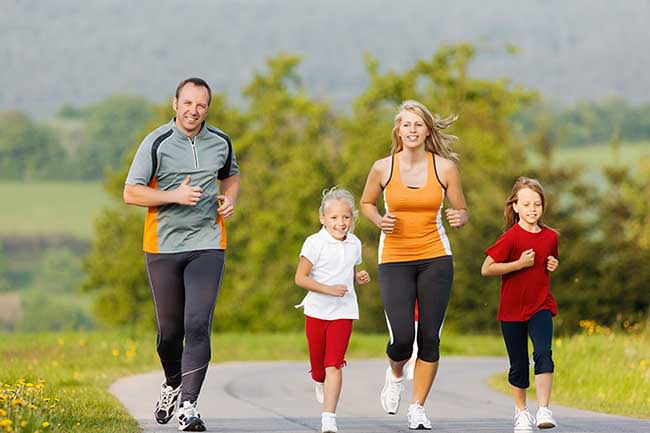 Cómo salir a correr con niños 