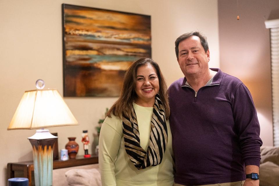 Steven Black, with his wife, Dina, in their home Dec. 4, calls the procedure he received "a miracle."