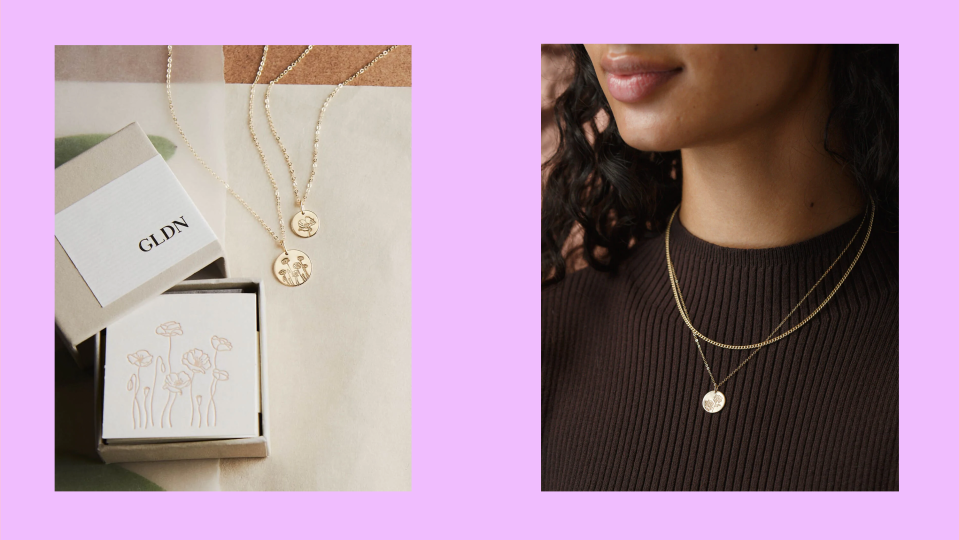 Valentine's Day jewelry gifts: GLDN Flora Necklace