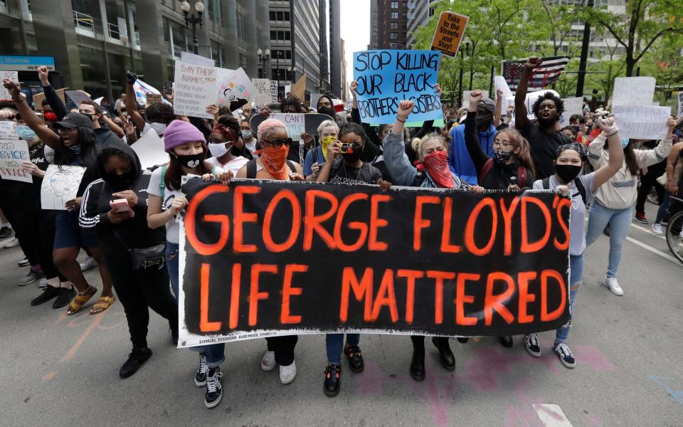 The clip appears reminiscent of the killing of George Floyd four years ago, which led to worldwide protests