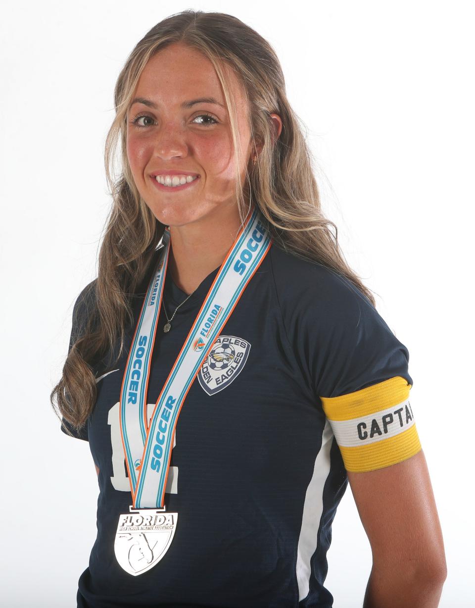Lucy Froitzheim, Naples High School, Girls Soccer, All Area, Winter 2022-23.