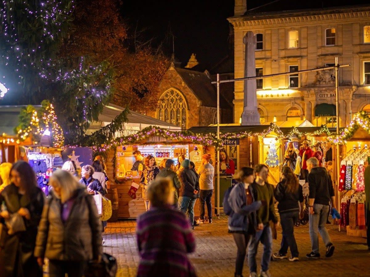 Britain’s high streets have been given a festive makeover at numerous Christmas market locations (Exeter Christmas Market)