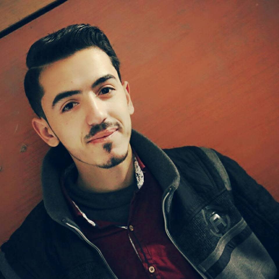 Obeida abu Omar, reporter for the pro-opposition Damaski Media Agency, killed in Ein Tirma, Syria, March 21, 2018. (Photo courtesy of the Syrian journalists association)