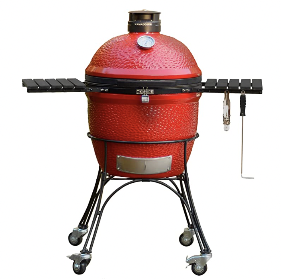 10) Classic Joe II 18-in Red Kamado Charcoal Grill