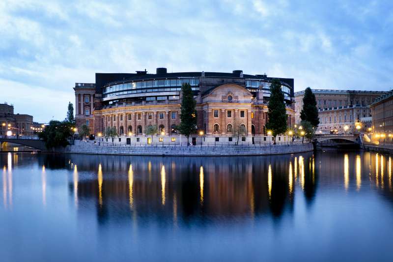<cite>瑞典國會。（資料照，美聯社）</cite>
