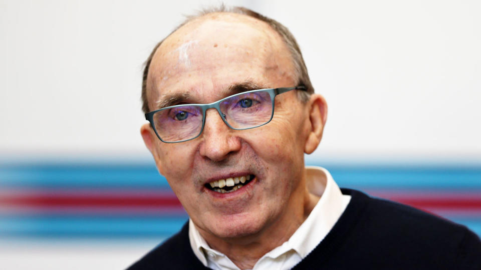 Sir Frank Williams is seen here before a Formula One grand prix. Pic: Getty