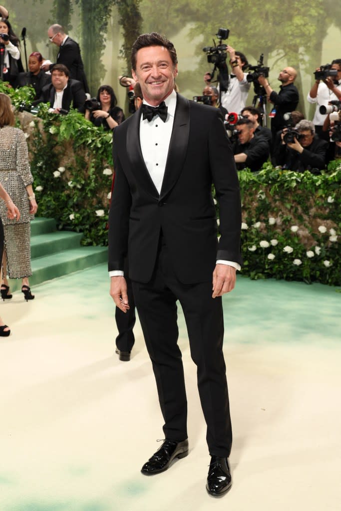 Hugh Jackman attends The 2024 Met Gala Celebrating "Sleeping Beauties: Reawakening Fashion" at The Metropolitan Museum of Art on May 06, 2024 in New York City.