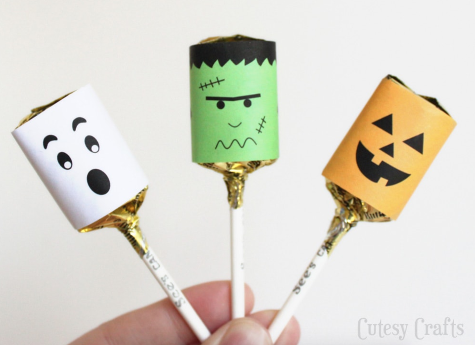 3) Halloween Lollipop Printables