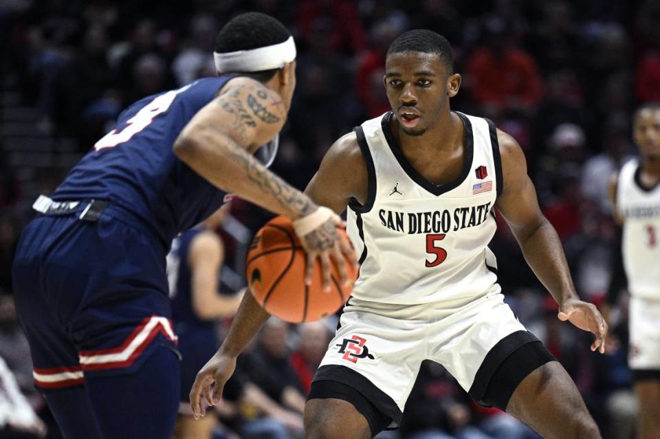 Lamont Butler was one of the top perimeter defenders in the transfer portal this offseason. Orlando Ramirez/USA TODAY NETWORK