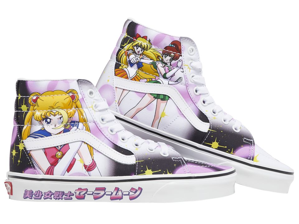 The lateral side of the Sailor Moon x Vans SK8-Hi collab. - Credit: Courtesy of Foot Locker