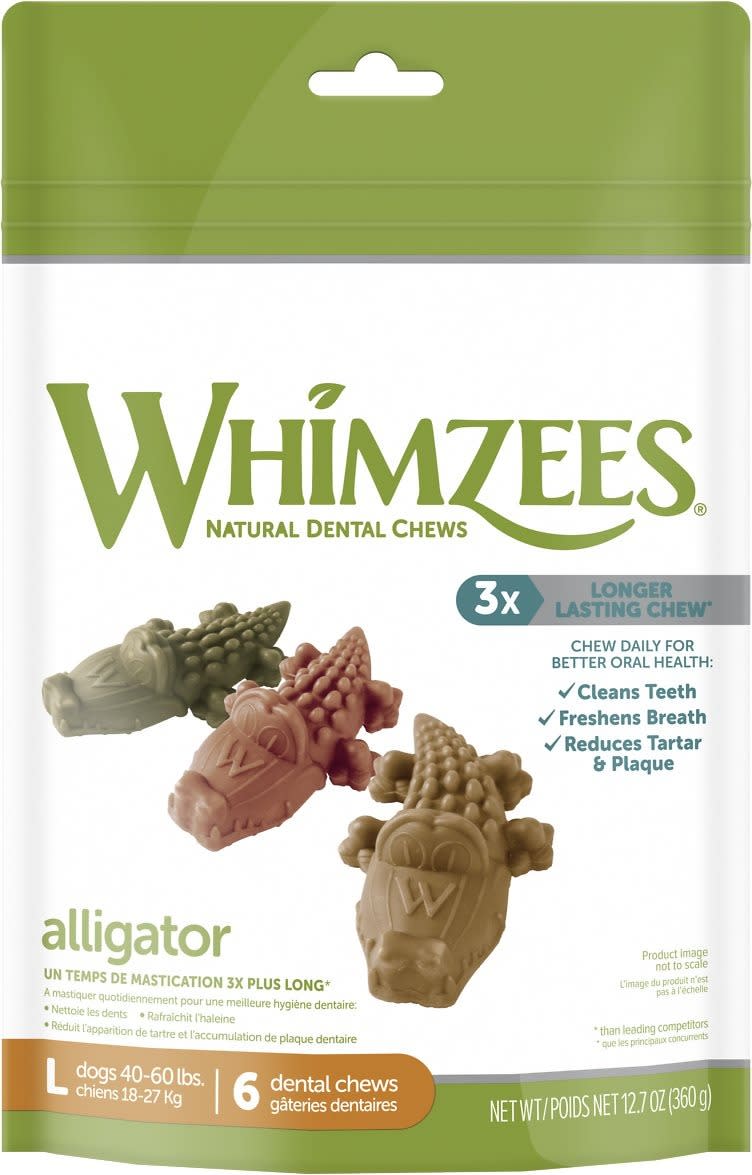 WHIMZEES Alligator Grain-Free Dental Dog Treats