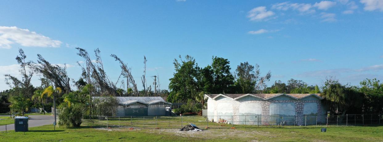 Hurricane Ian damaged three historic buildings at Warm Mineral Springs in North Port.