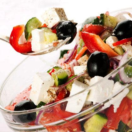 <div class="caption-credit"> Photo by: Thinkstock</div><div class="caption-title">Greek Salad</div><b>Where You'll Find it:</b> Cosi, diners <br> <br> <p> <b>Why it's Worse:</b> While a typical Greek salad has lots of healthy ingredients (romaine lettuce, cucumbers, tomatoes, onions), the additions that give it bulk and personality (feta, olives, and stuffed grape leaves) can add hundreds of extra calories. You start with a 300-calorie base but add two ounces of feta and you're up 150 calories; add the olives and you can add 200-400mg sodium; douse the whole thing in olive oil and rack up another 100-200 calories. While all in all not too bad as a meal (and rich in healthy fats and other <a rel="nofollow noopener" href="http://www.shape.com/healthy-eating/diet-tips/12-salads-worse-big-mac?page=7#" target="_blank" data-ylk="slk:nutrients;elm:context_link;itc:0;sec:content-canvas" class="link ">nutrients</a> ), if you're trying to lose weight, this salad could sabotage your efforts. </p>