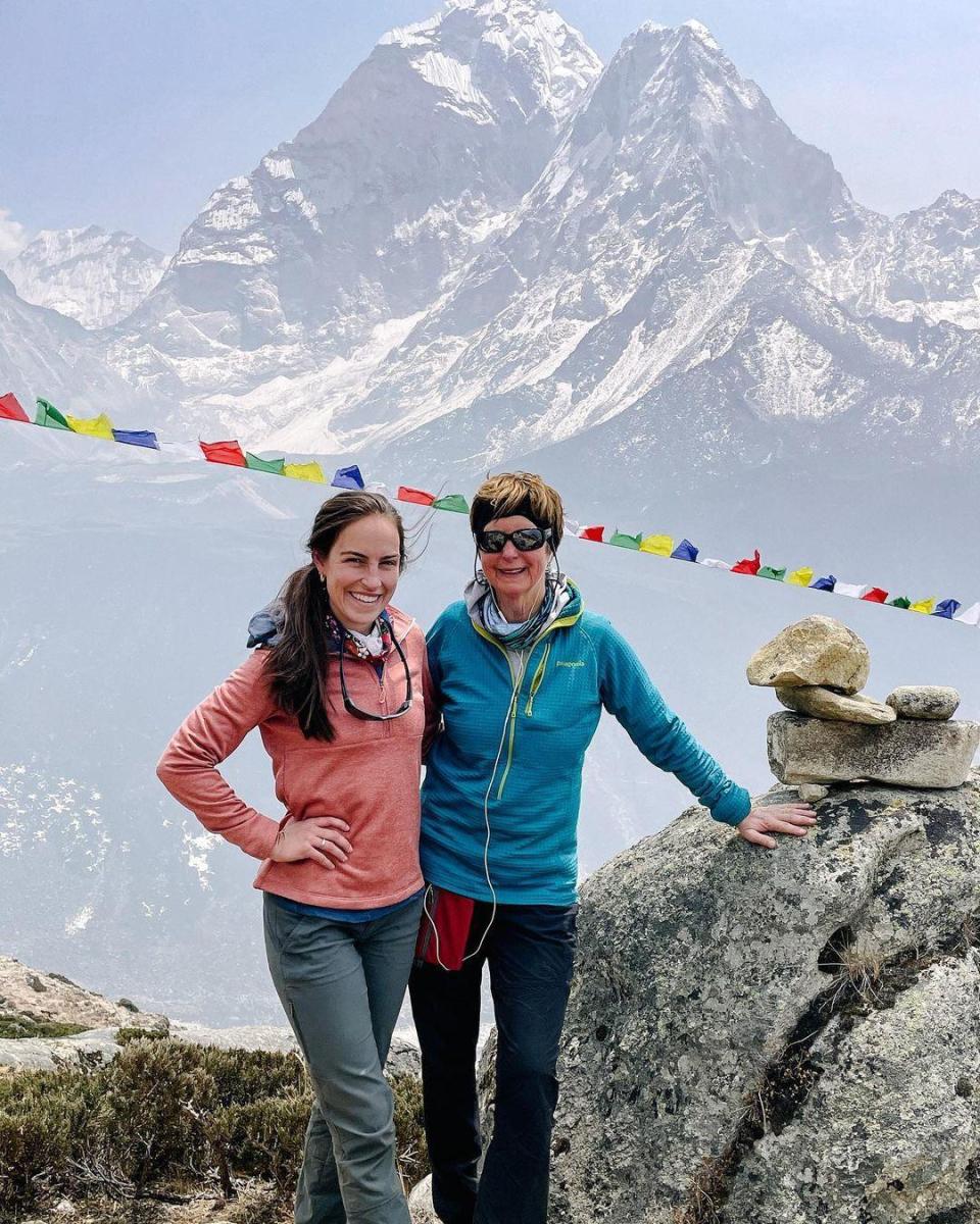 Jess and Valari Wedel started their trek up Mount Everest weeks ago.  / Credit: Jess Wedel Instagram @jess.wedel