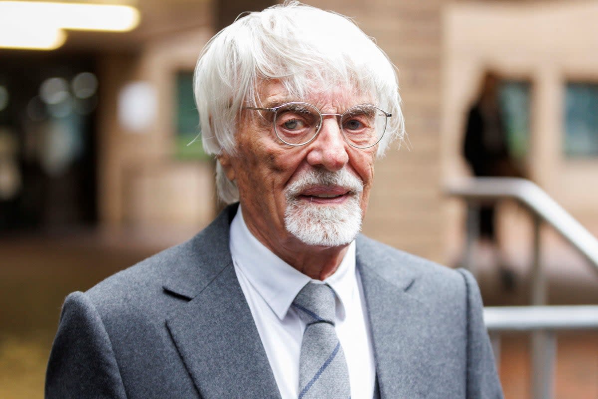 Ex-Formula One boss Bernie Ecclestone leaves Southwark Crown Court in London after admitting to fraud  (Belinda Jiao / Reuters)