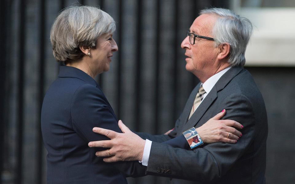 The Prime Minister and Jean Claude Juncker - Credit: Alamy