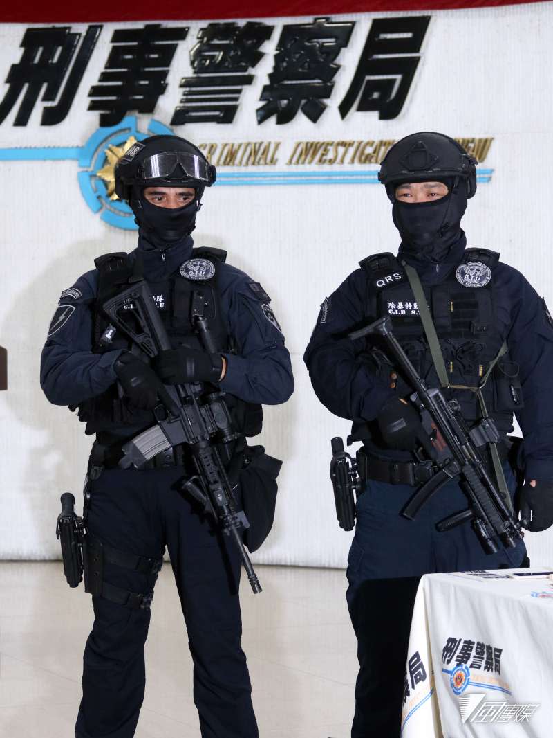 除暴特勤隊 20190108_刑事警察局原先在警備隊中設有特殊任務警力編組，2017年底正式更名為「除暴特勤隊」，專責執行刑事局重大刑案攻堅、逮捕等任務，也是維安特勤隊外，另一支全國性的警察特勤隊。（資料照，蘇仲泓攝）