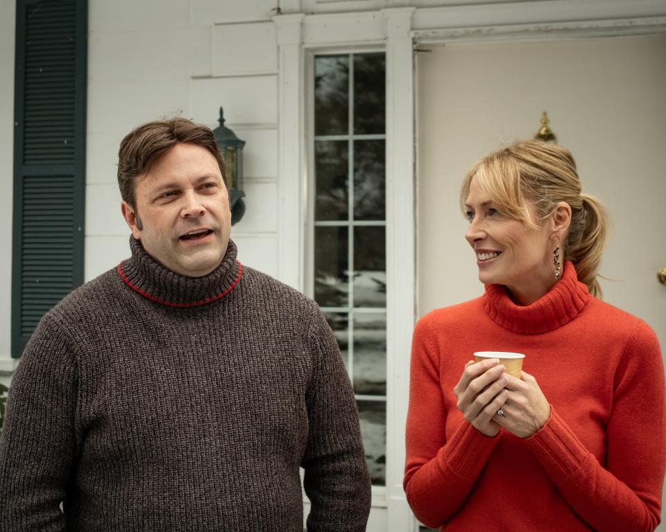 Angus Benfield and Regina Schneider speak about their roles in 'The Christmas Letter' in Utica, NY on Wednesday, January 10, 2024.