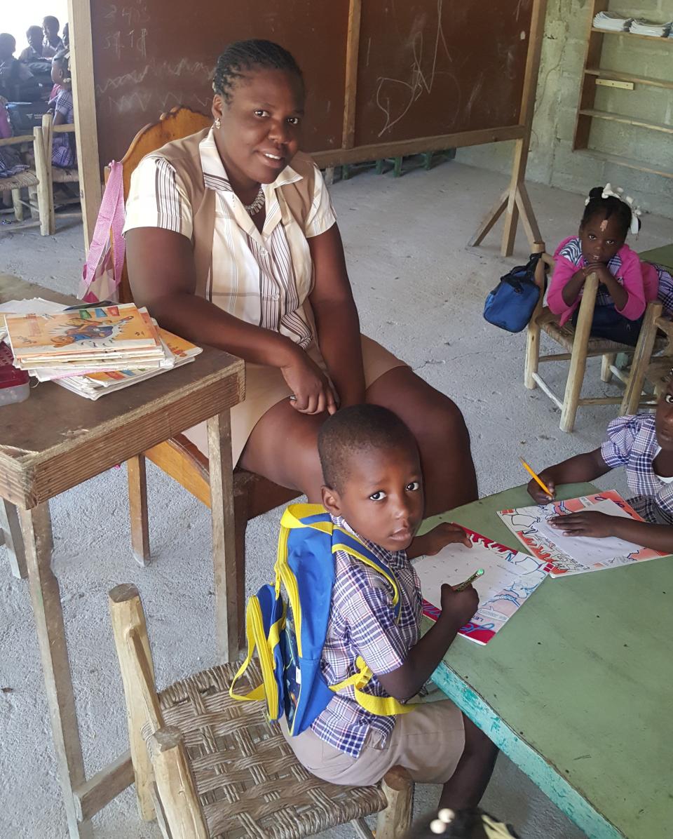 Berta Gilles is among the teachers at the Een Ezer School in Miot, Haiti, supported by sponsors from the Seacoast. Vicki Stewart, former principal at Central School in South Berwick who has sponsored Gilles since 2017, will speak at the April 6 Caribbean Nights Party at 3S. Tickets are available at http://www.lifeandhopehaiti.org/tickets