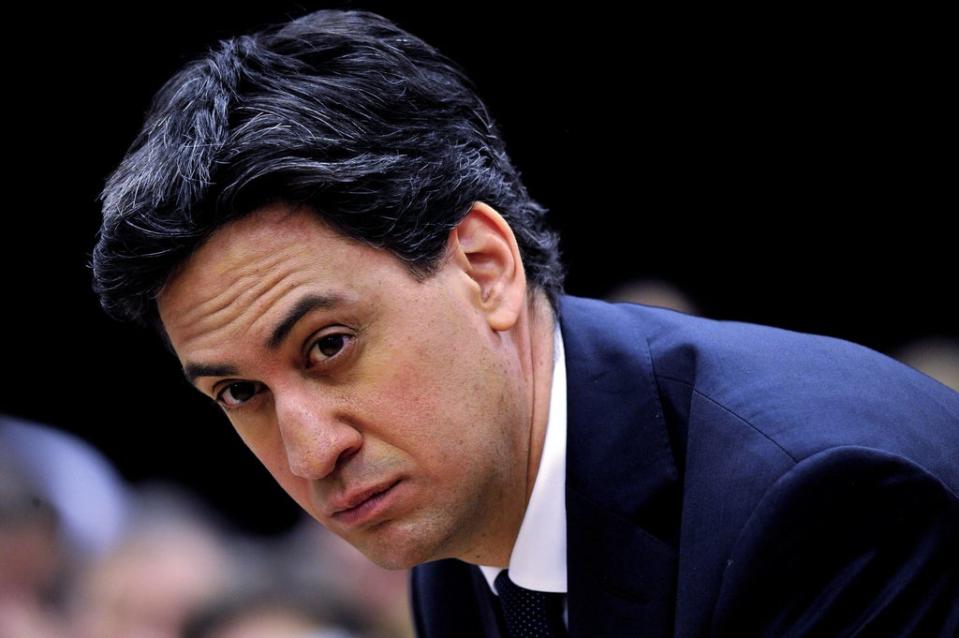 Shadow business secretary Ed Miliband will set out plans to ‘green’ the steel industry (Nick Ansell/PA) (PA Wire)