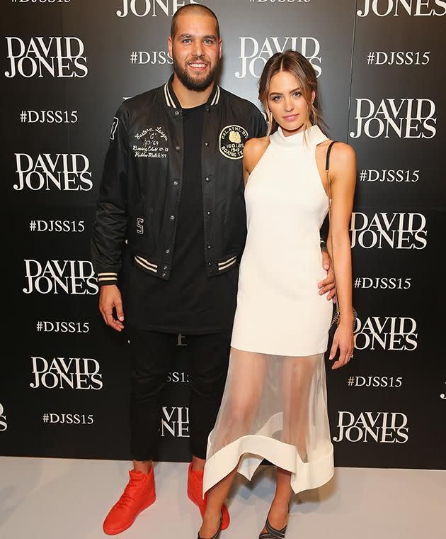 Her fiance Buddy Franklin was not impressed with the ensemble.