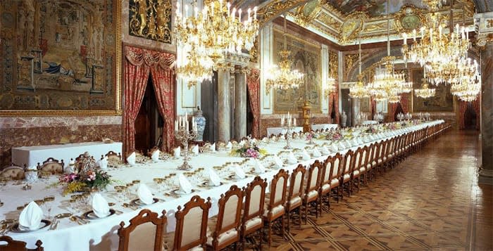 Comedor de gala del Palacio Real