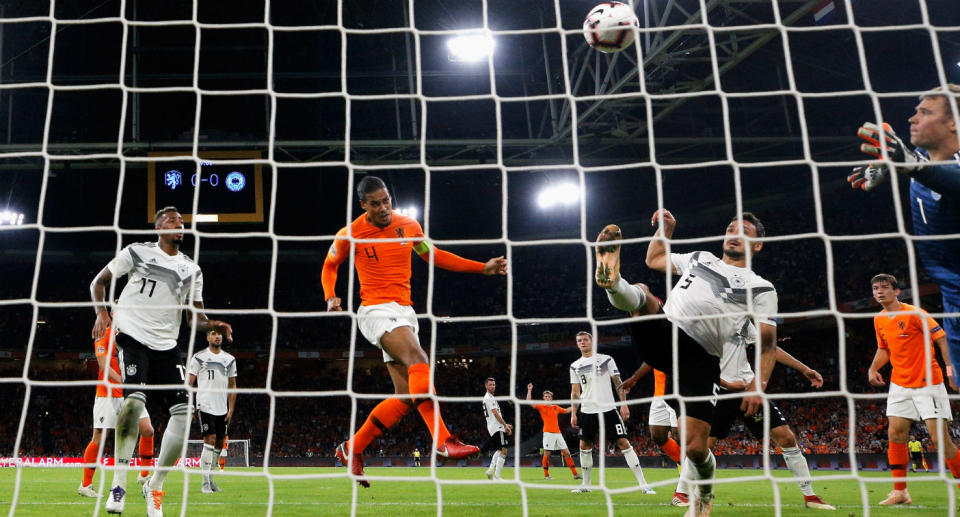Virgil van Dijk erzielte das 1:0 gegen Deutschland. Bild: Getty Images
