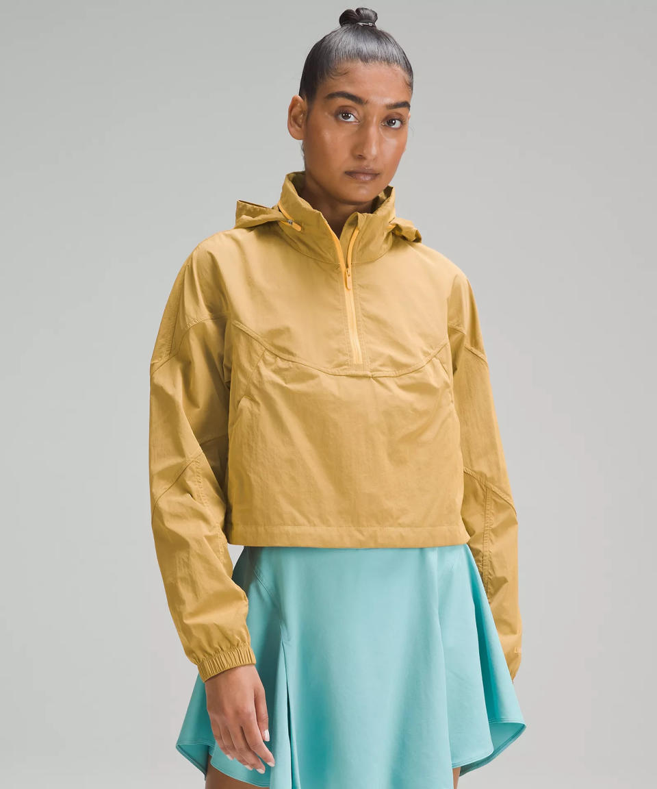 someone wearing the Evergreen Cropped Anorak