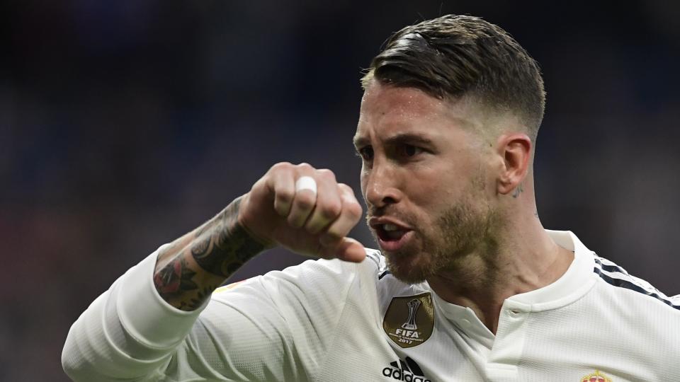 Sergio Ramos, durante un partido con el Real Madrid. Foto: EFE