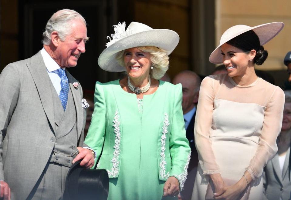 Prince Charles, Camilla, Duchess of Cornwall, and Meghan Markle
