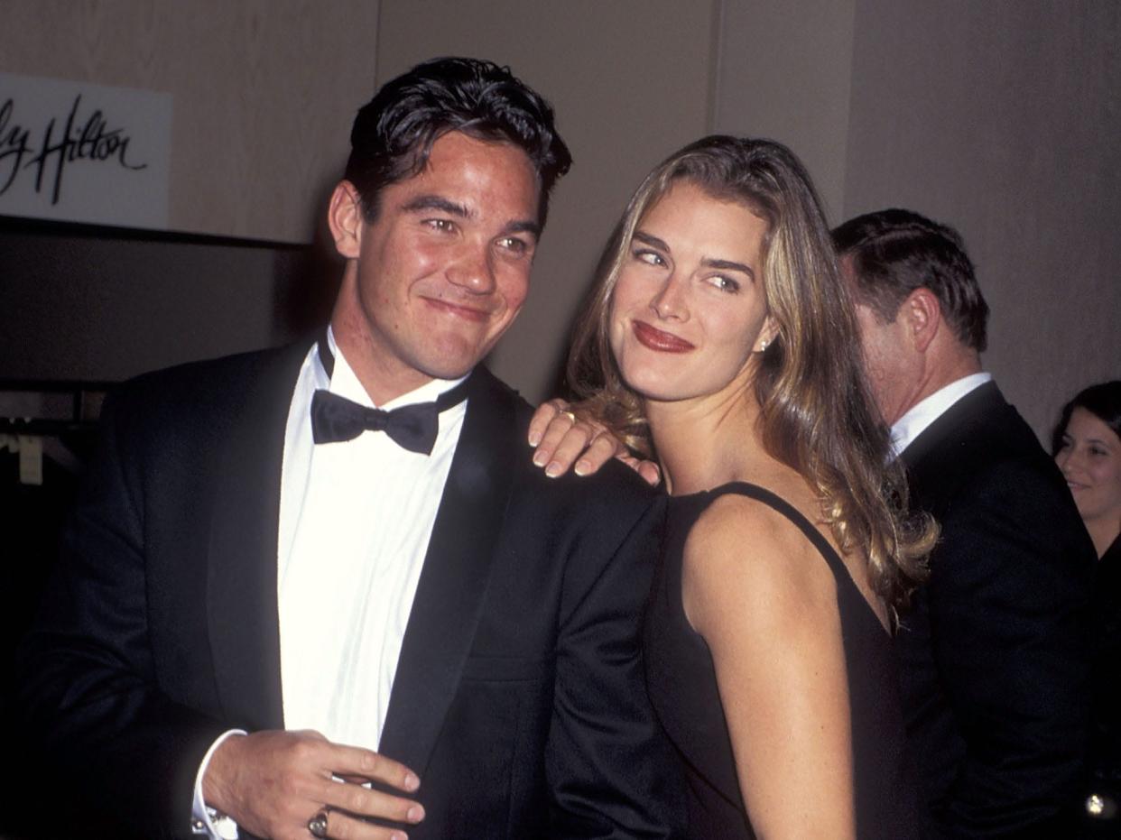 Dean Cain and Brooke Shields reunited at an event in 1995, almost a decade after they dated in college.