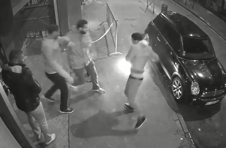 Terrifying footage shows the moment an e-cigarette explodes in a man's pocket