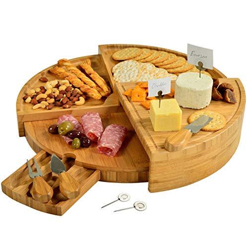 1) Multi-Level Cheese/Charcuterie Board