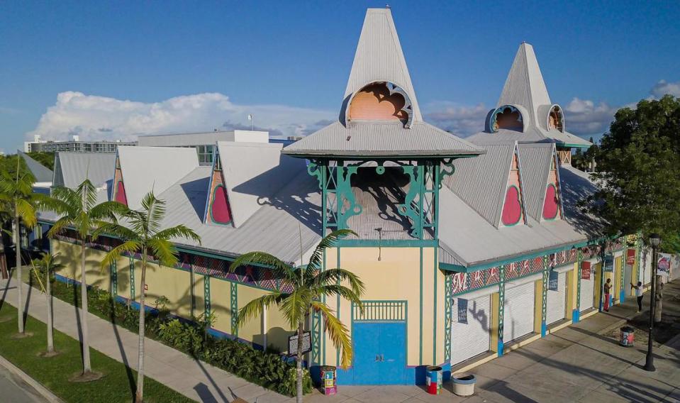 Aerial view of the Little Haiti Cultural Center on Monday, July 19, 2021.