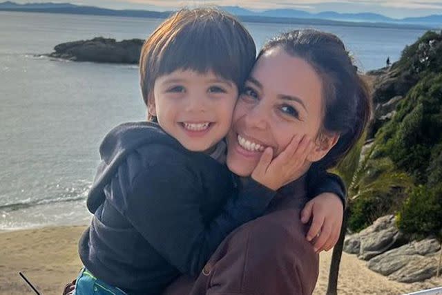 <p> Instagram/evalongoria</p> Eva Longoria and son Santiago