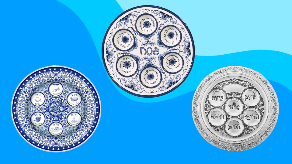 Going the more traditional route? Choose from these classic Seder plate options.