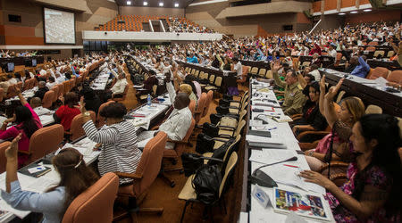 Deputies attend a session of Cuba's National Assembly in Havana, Cuba, July 8, 2016. Ismael Francisco/Courtesy of Cubadebate/Handout via Reuters.