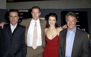 Andy Garcia , Edward Burns , Rachel Weisz and Dustin Hoffman at the LA premiere of Lions Gate's Confidence