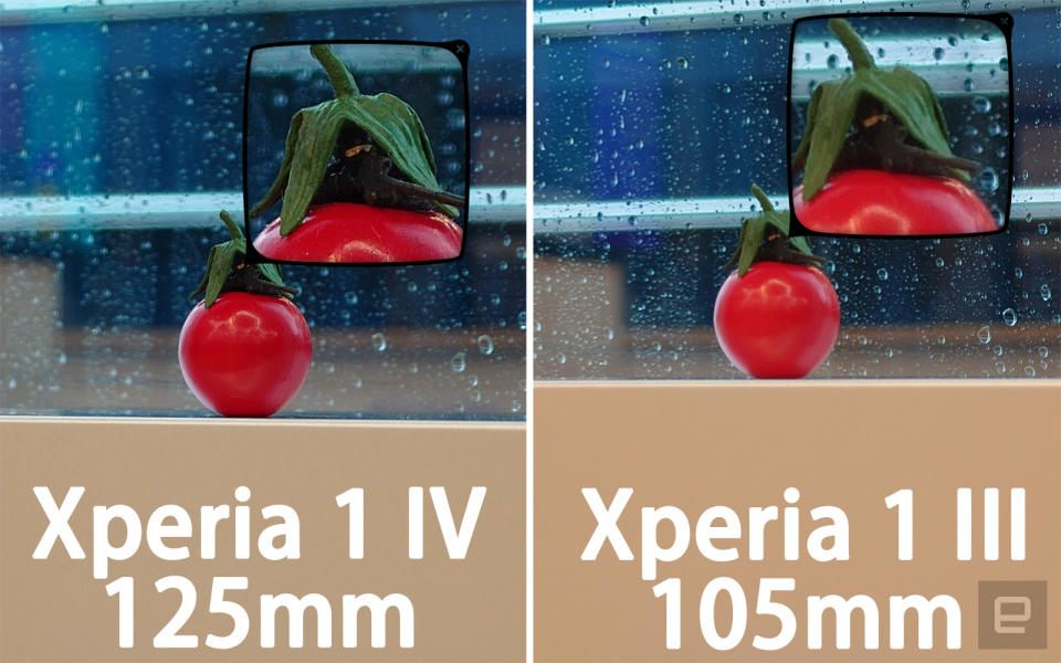 Tele comparison Xperia 1 IV, III